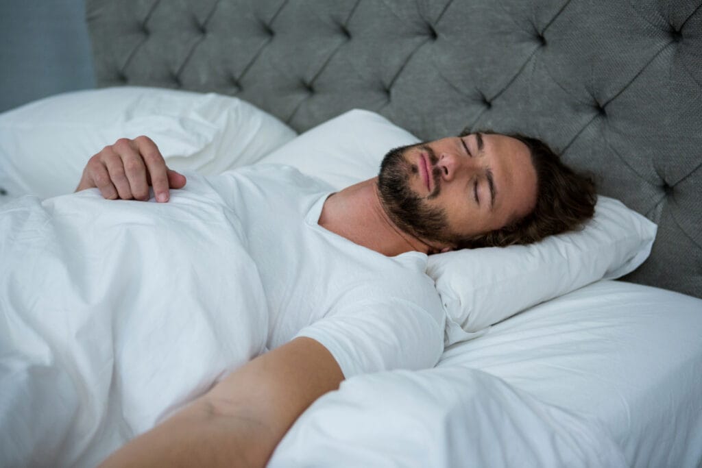 man sleeping