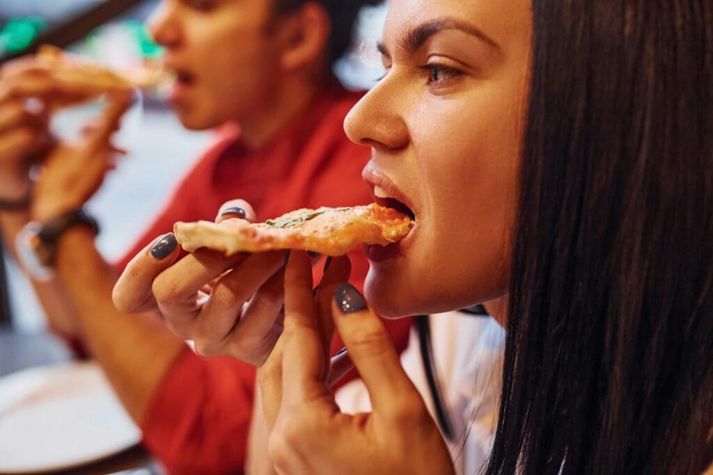 woman eating