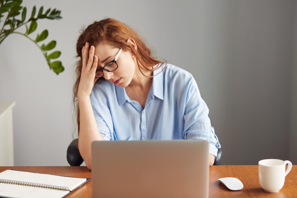 stressed woman